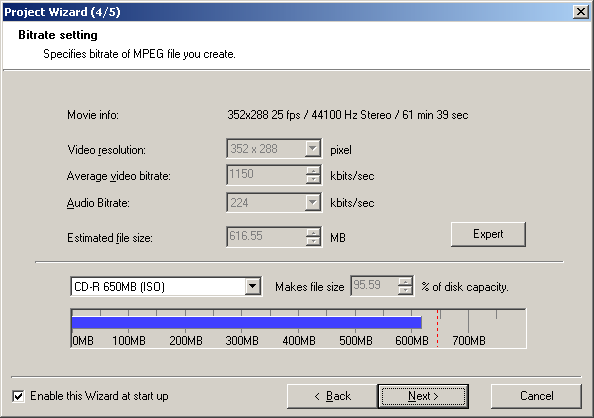 Tsunami MPEG Encoder - Wizard 4