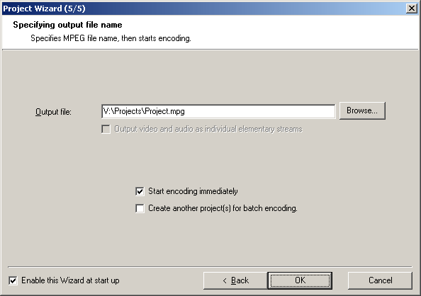 Tsunami MPEG Encoder - Wizard 5